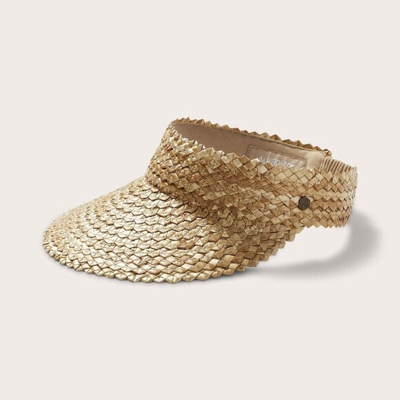 Hemlock Hat Company Capri Straw Visor in Blonde NWOT - Picture 4 of 10